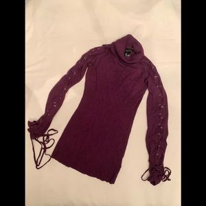 Guess - Lace Up Turtleneck Sweater